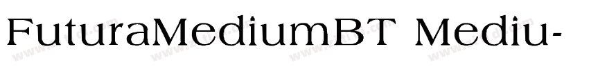 FuturaMediumBT Mediu字体转换